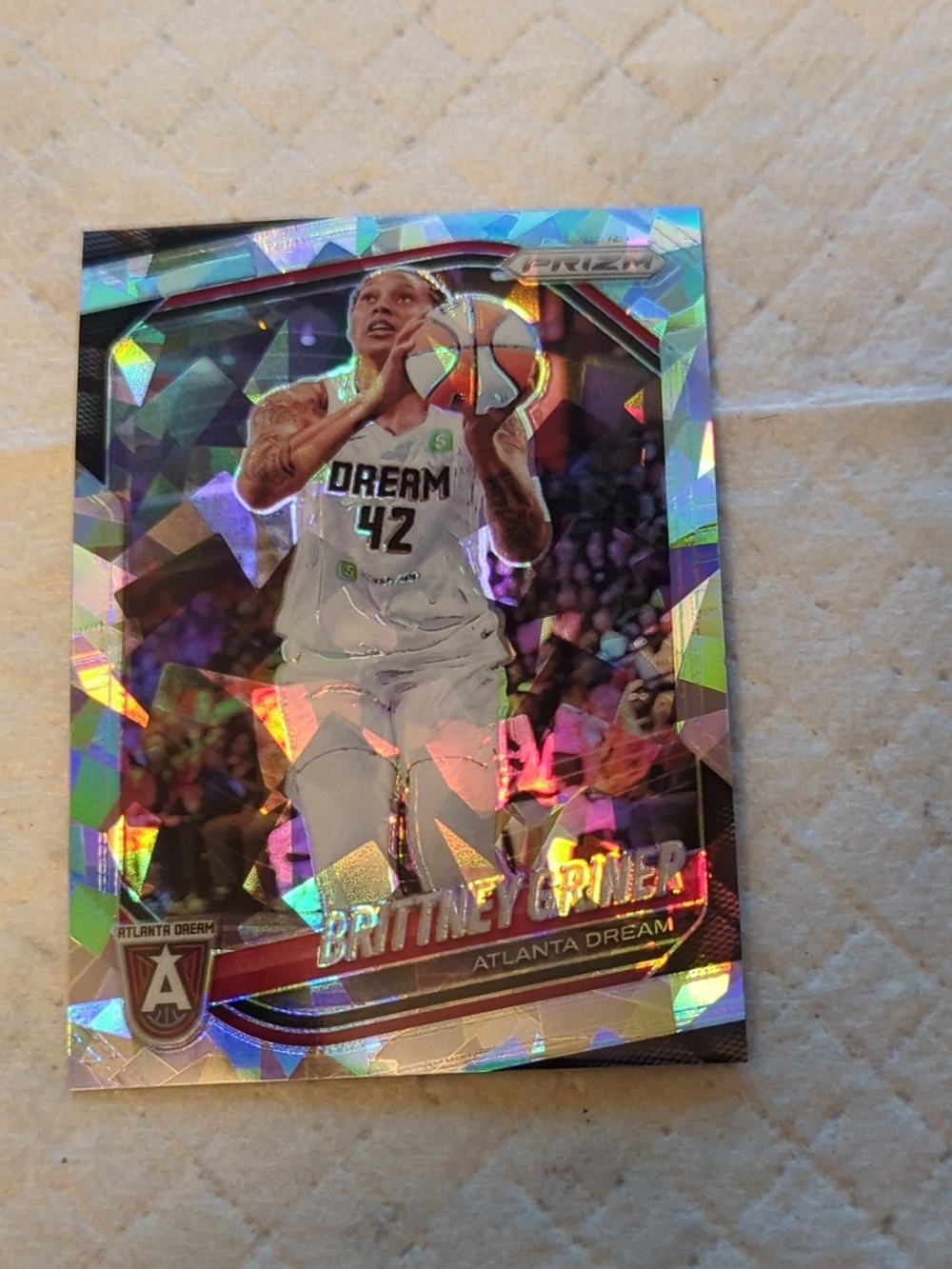 Panini Holographic Prizm Basketball Card - White Uniform, Multicolor Prism